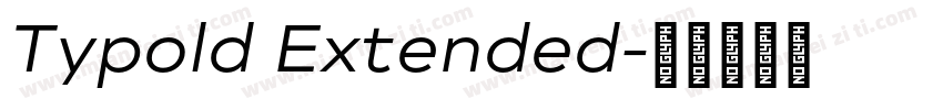 Typold Extended字体转换